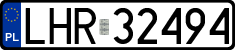 License plates of Poland, Regular car plates