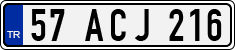 License plate of Turkey, Regular plates