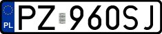 License plates of Poland, Regular car plates