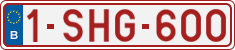 License plate of Belgium, Regular plates (2010)