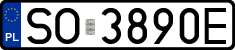 License plates of Poland, Regular car plates