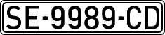 License plates of Spain, 1971 year series