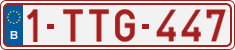 License plate of Belgium, Regular plates (2010)