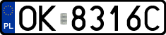 License plates of Poland, Regular car plates