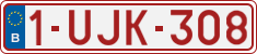 License plate of Belgium, Regular plates (2010)