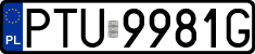 License plates of Poland, Regular car plates