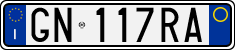 License plate of Italy, Cars (1994 year series)