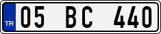 License plate of Turkey, Regular plates
