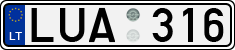 License plate of Lithuania, Cars