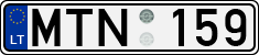 License plate of Lithuania, Cars