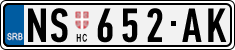License plate of Serbia, Cars