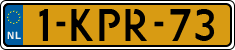 License plate of the Netherlands, Cars