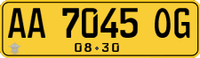 License plate of Indonesia, Commercial vehicles