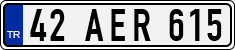 License plate of Turkey, Regular plates