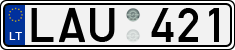 License plate of Lithuania, Cars