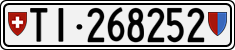 License plate of Switzerland, Cars