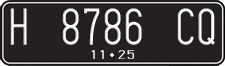 License plate of Indonesia, Regular plates