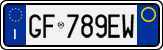 License plate of Italy, Cars (1994 year series)