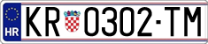 License plate of Croatia, Regular plates