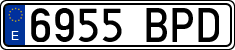 License plates of Spain, Ordinary (2000)