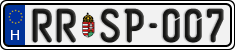 license plates of Hungary, Regular plates (2022)