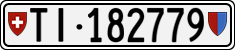 License plate of Switzerland, Cars