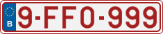 License plate of Belgium, Vanity Plates (2010)