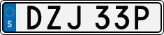 License plate of Sweden, Regular plates