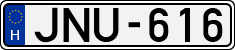 license plates of Hungary, Cars (1990)
