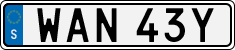 License plate of Sweden, Regular plates