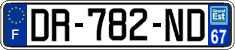 French license plate, SIV (ordinary)