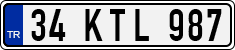 License plate of Turkey, Regular plates