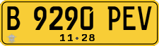 License plate of Indonesia, Commercial vehicles
