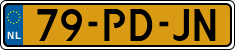 License plate of the Netherlands, Cars