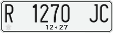 License plate of Indonesia, Regular plates