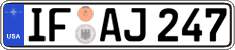 Federal license plates, US Army in Germany