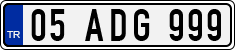License plate of Turkey, Regular plates
