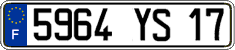 French license plate, FNI