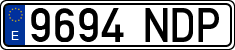 License plates of Spain, Ordinary (2000)