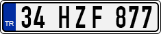 License plate of Turkey, Regular plates