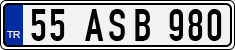 License plate of Turkey, Regular plates