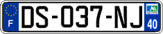 French license plate, SIV (ordinary)