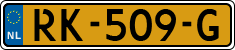 License plate of the Netherlands, Cars