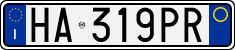 License plate of Italy, Cars (1994 year series)