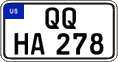 Federal license plates, US Army in Germany