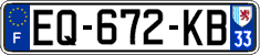 French license plate, SIV (ordinary)