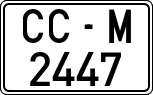 License plates of Spain, 1971 year series