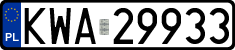 License plates of Poland, Regular car plates