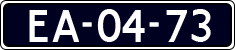 License plate of the Netherlands, Commercial Vehicles (1951-1994 system)