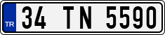 License plate of Turkey, Regular plates
